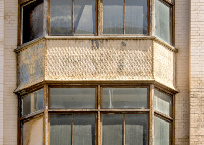6 storey Art Deco bay window