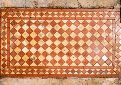 Heritage harlequin tile floor, Gore Hill